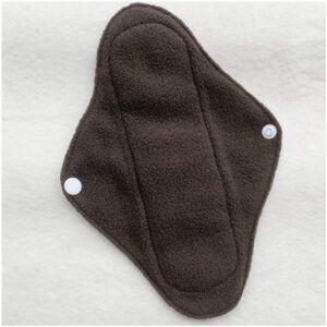 Black Extended Liner - dark bamboo charcoal absorbent side