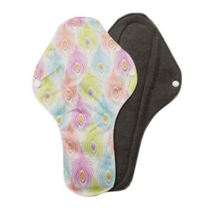 Black Super Pad - showing colorful pattern and dark absorbent sides